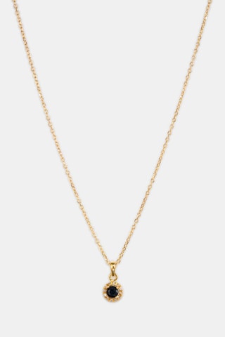 Collana - Oro giallo 18 kt, zaffiro e diamanti