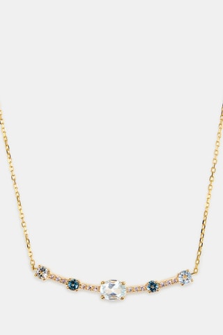 Collana - Oro giallo 18 kt e topazi