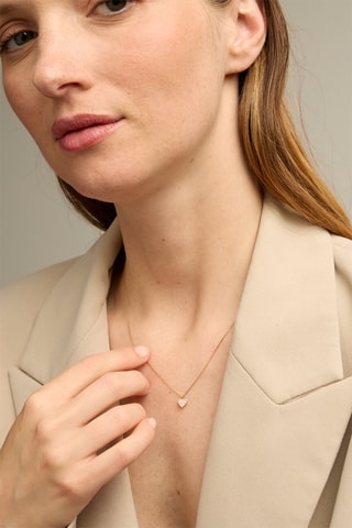 Collana - Oro giallo 18 kt e diamanti