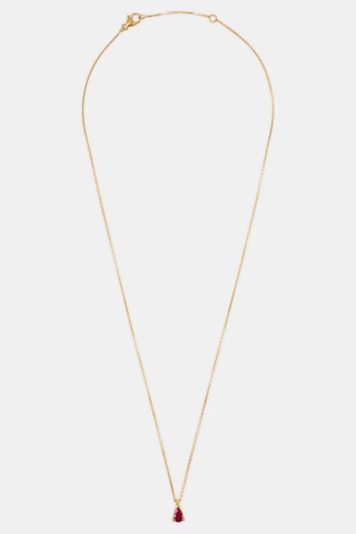 Collana - Oro giallo 18 kt e rubino