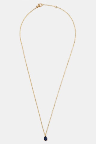 Collana - Oro giallo 18 kt e zaffiro