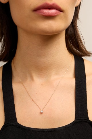 Collana - Oro giallo 18 kt e diamante