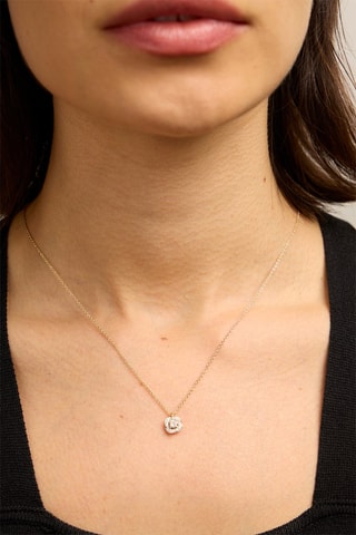 Collana - Oro giallo 18 kt e diamanti