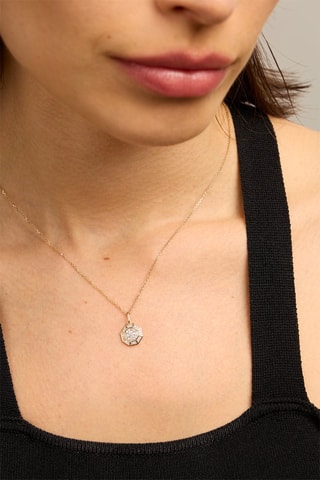 Collana - Oro giallo 18 kt e diamanti