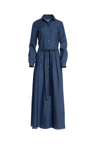 Vestido camisero oversize - Azul