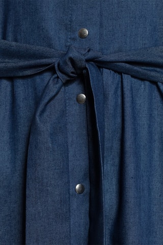 Vestido camisero oversize - Azul