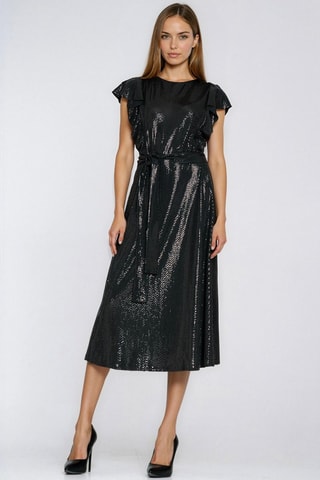 Vestido midi - Negro