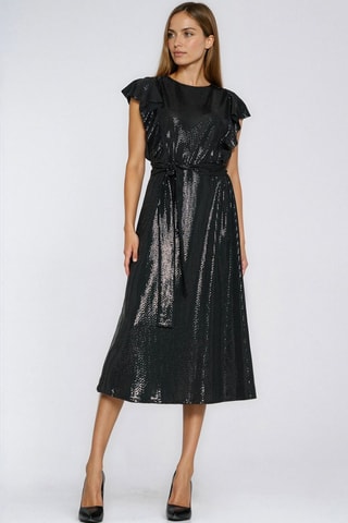 Vestido midi - Negro