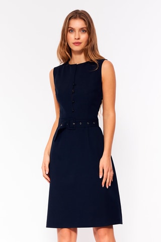 Vestido trapecio - Azul