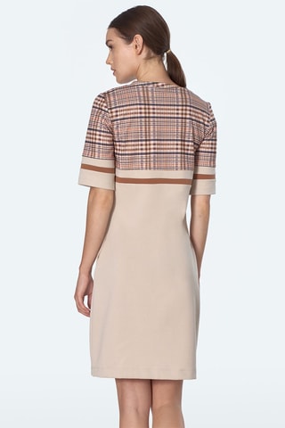 Vestido recto - Beige