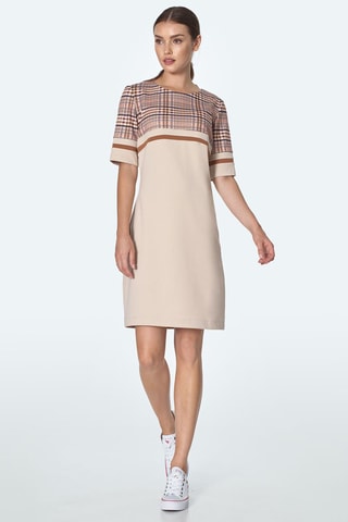 Vestido recto - Beige