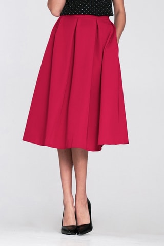 Falda plisada - Rojo