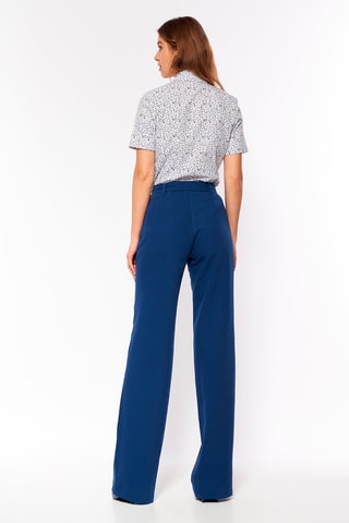 Pantalón de tiro alto - Azul