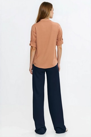 Blusa regular fit - Marrón