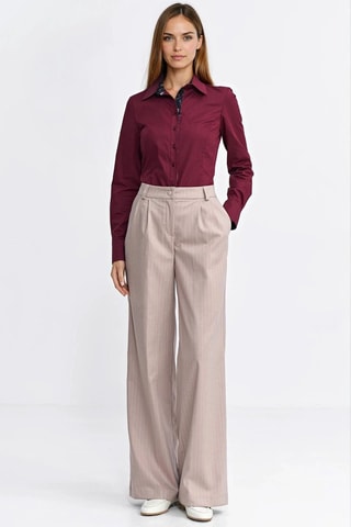 Pantalón wide leg - Beige