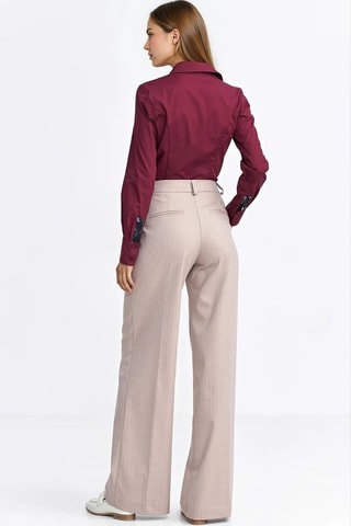 Pantalón wide leg - Beige