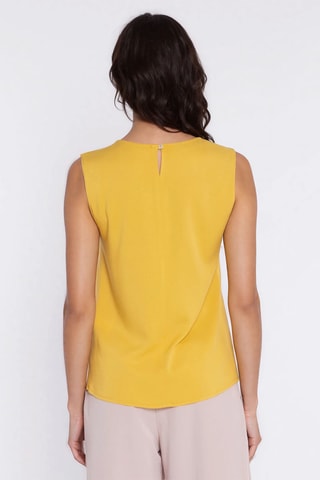 Blusa regular fit sin mangas - Amarillo