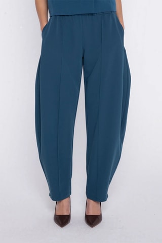 Pantalón wide leg - Azul pato