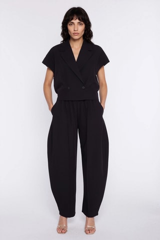 Pantalón wide leg - Negro