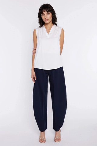 Pantalón wide leg - Azul marino