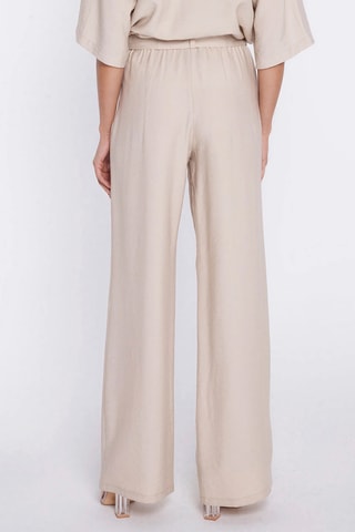 Pantalón wide leg - Beige