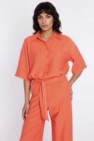 Pantalón wide leg - Naranja