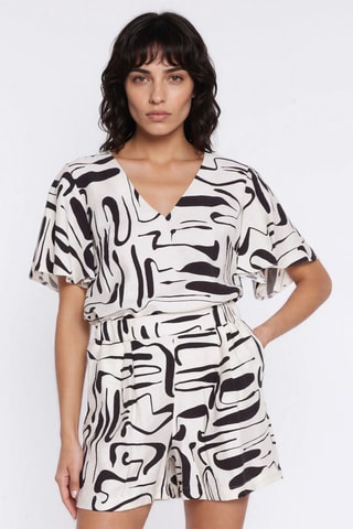 Blusa regular fit - Blanco