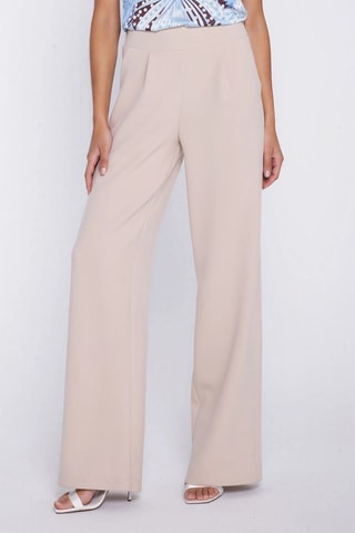 Pantalón wide leg - Beige