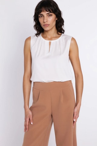 Pantalón wide leg - Beige