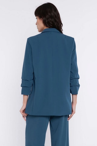 Blazer regular fit - Azul pato