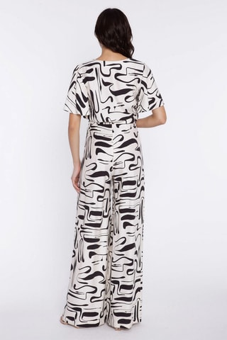 Pantalón palazzo - Blanco