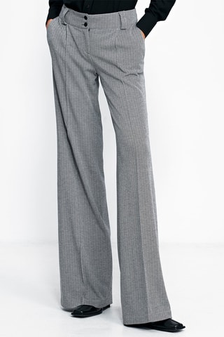 Pantalón wide leg - Gris