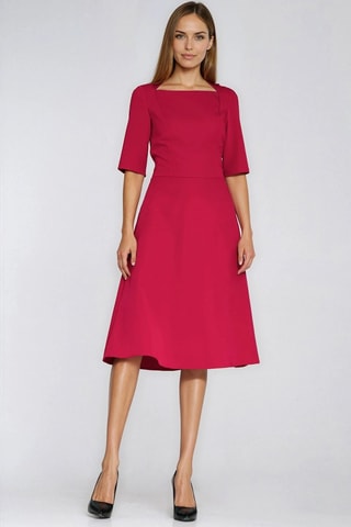 Vestido trapecio - Rojo