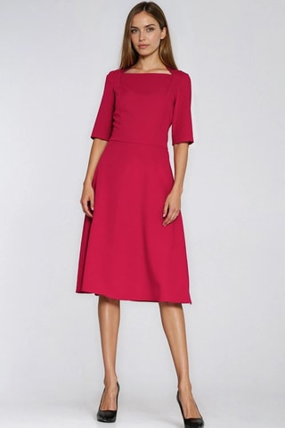 Vestido trapecio - Rojo