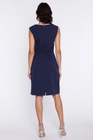 Vestido recto relaxed sin mangas - Azul marino