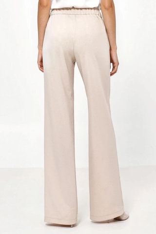 Pantalón wide leg - Beige