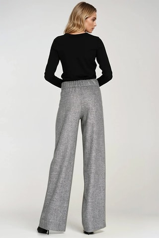 Pantalón wide leg - Gris