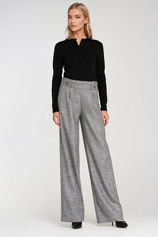 Pantalón wide leg - Gris