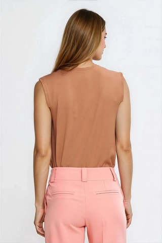 Blusa regular fit - Marrón