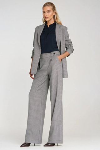 Pantalón wide leg - Gris