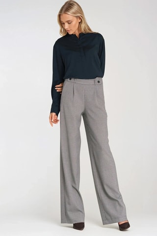 Pantalón wide leg - Gris
