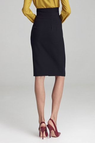 Falda de tubo de talle alto - Negro