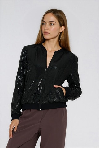 Chaqueta regular fit - Negro