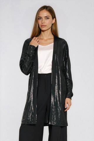 Chaqueta larga - Negro