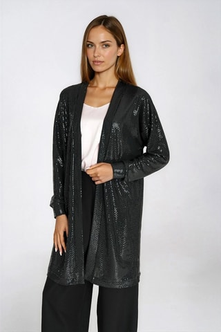 Chaqueta larga - Negro