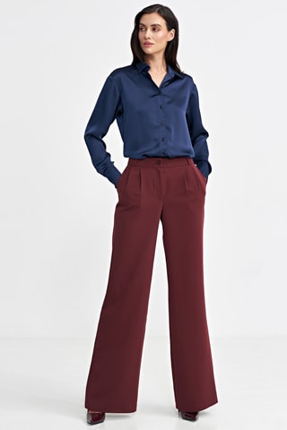 Pantalón wide leg - Burdeos