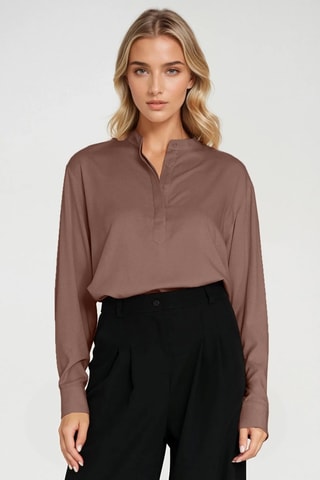 Blusa oversize - Marrón