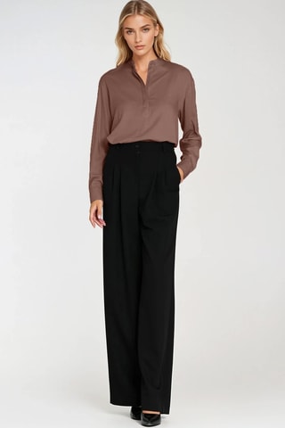 Blusa oversize - Marrón