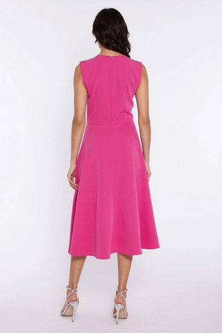 Vestido midi sin mangas - Rosa