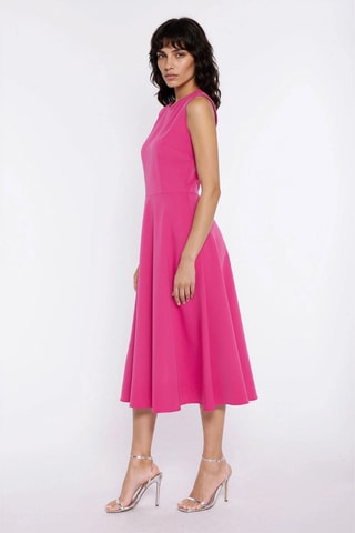 Vestido midi sin mangas - Rosa